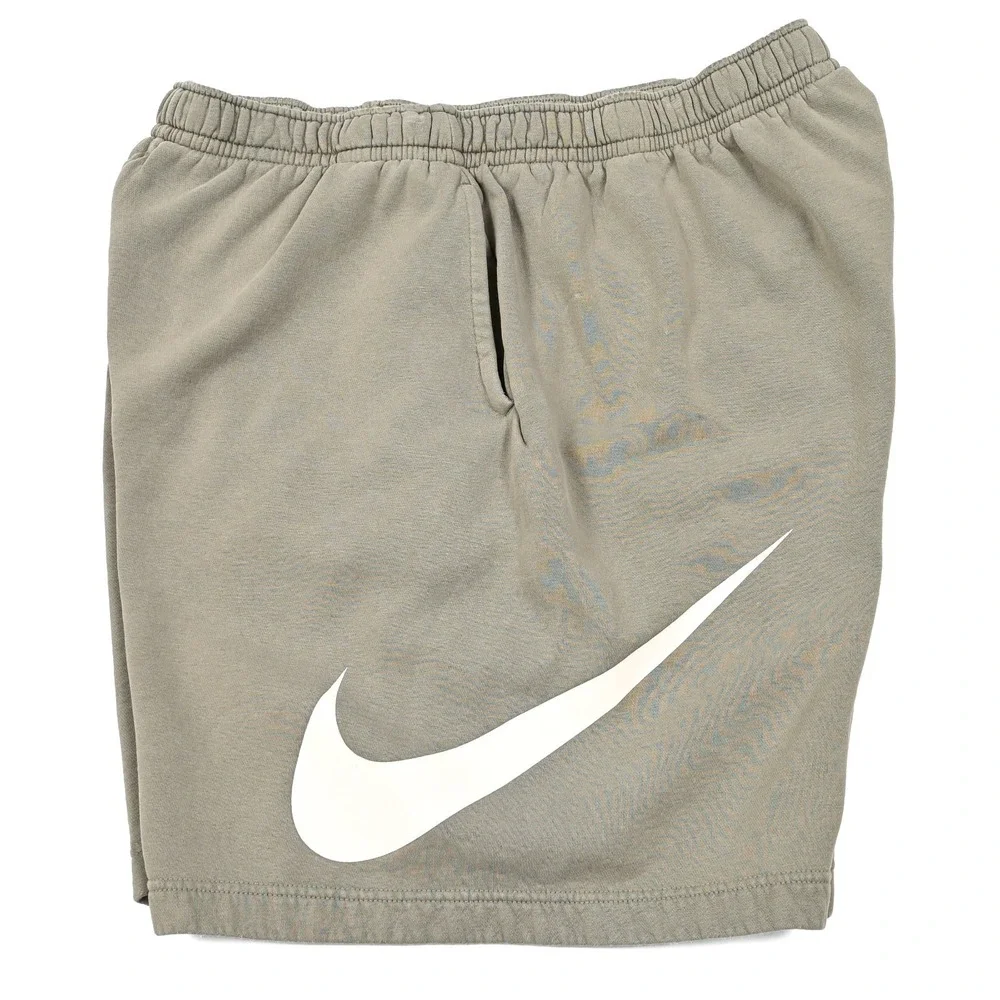 Nike Club Fleece Big Swoosh Logo‎ Men's Shorts 2XL Light Olive Gray BV2721-320